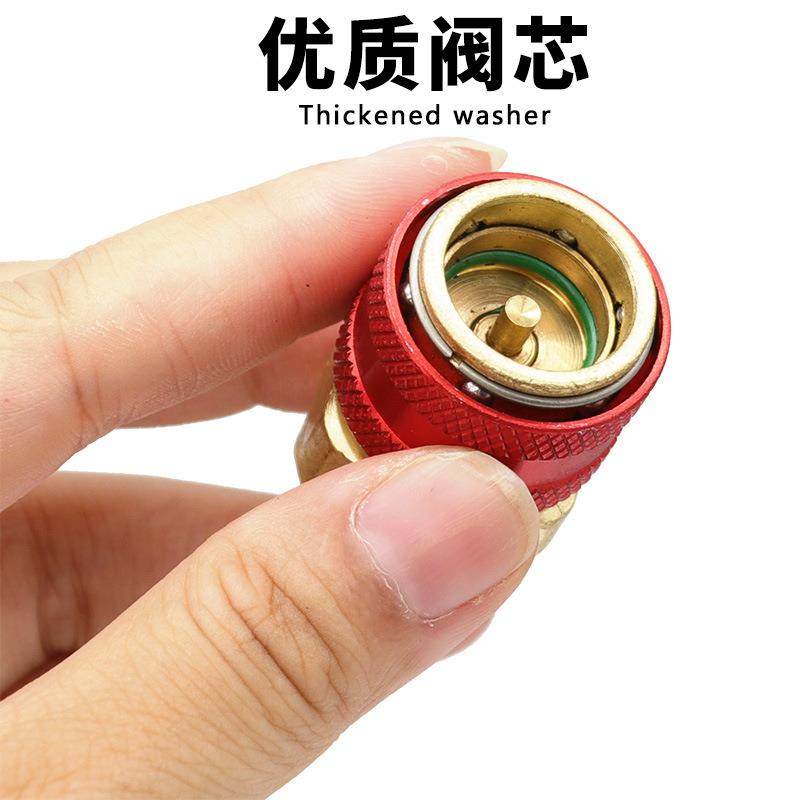 快速氟接头加柱式不可维修制冷接头调直高低压汽车空调R134a工具