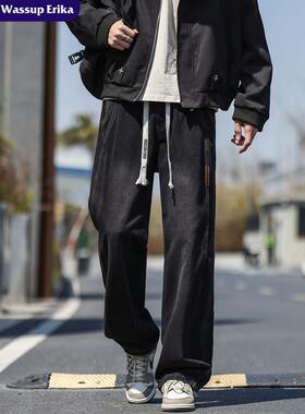 WASSUP ERIKA美式复古高端牛仔裤男款2025夏季新款宽松直筒阔腿裤