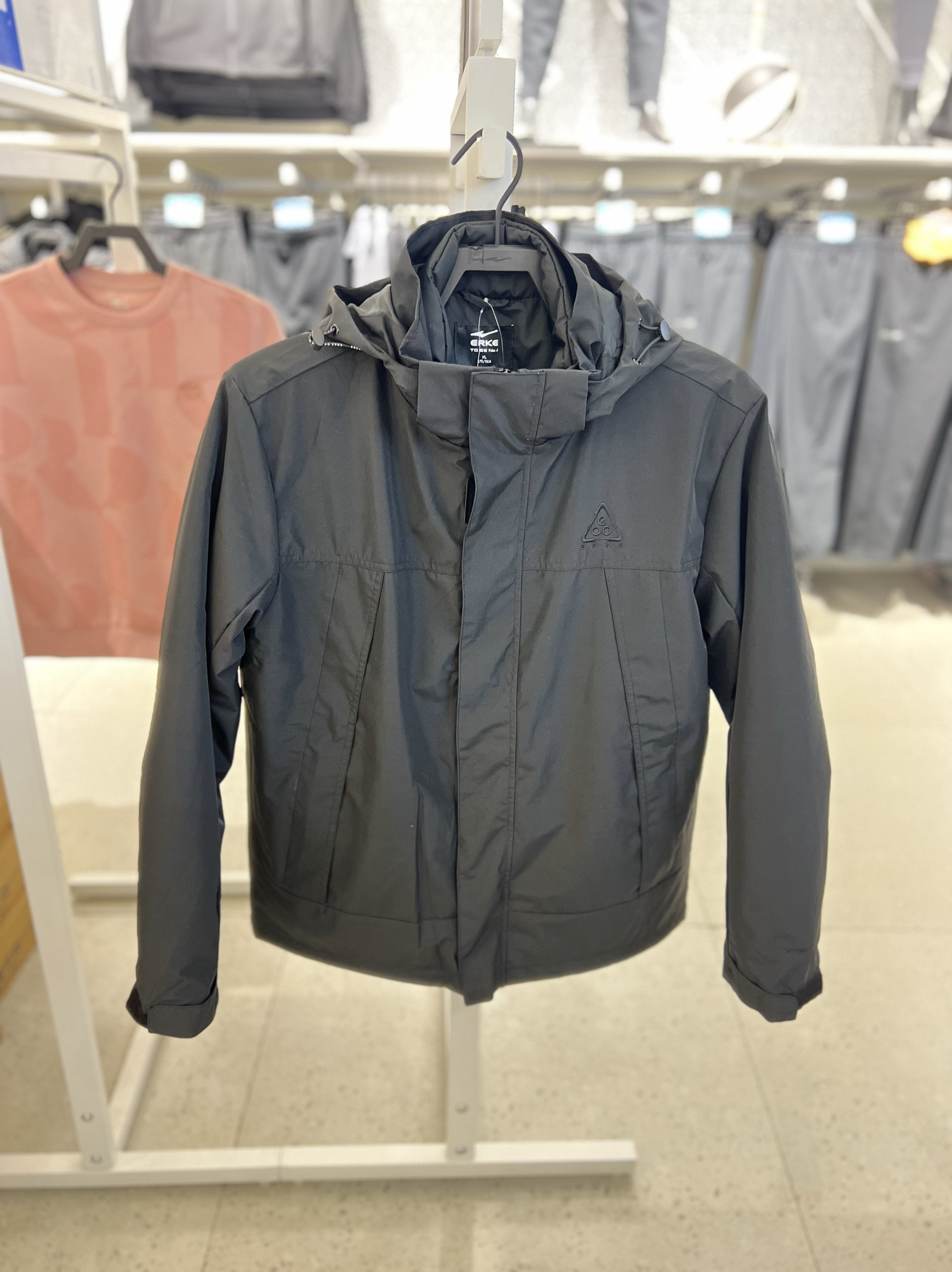 鸿星尔克可拆卸内胆三合一两件套加厚加棉保暖防风御寒男士冲锋衣