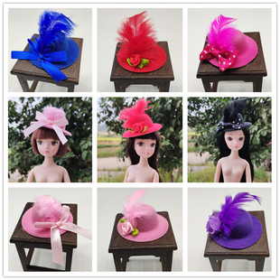 6分BJD小布叶罗丽可儿丽佳女兵人心怡小布娃娃 OB27娃帽子小礼帽