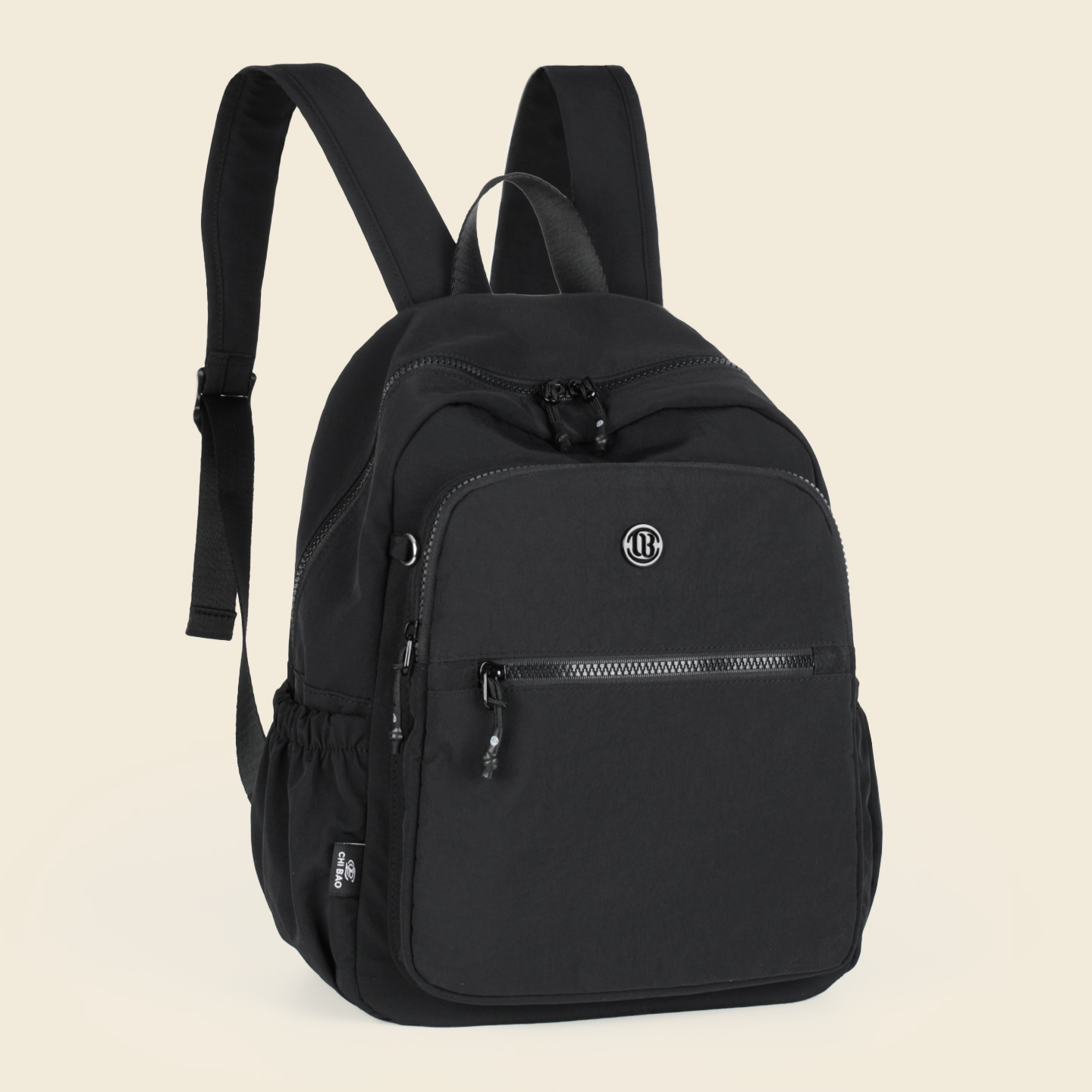 新款女士双肩包同色里布轻便书包