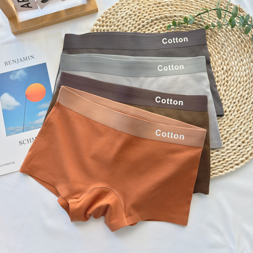 80支新疆长绒棉无痕平角中腰内裤