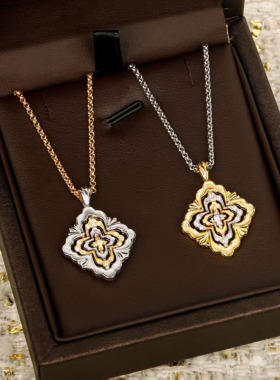 高级感拼色布契拉提风歌剧院项链