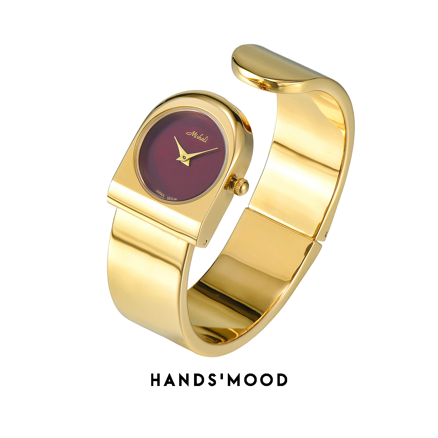 handsmood 小众设计感金红配色高级感洋气气质时尚女士石英手表