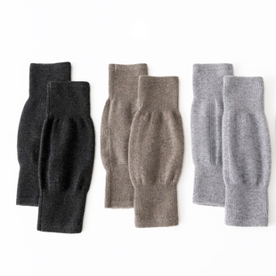 100%山羊绒加厚保暖护膝关节风湿老寒腿针织保护套男女款 防寒腿套