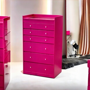 瑞典Arte 多巴胺中古首饰柜玻璃珠宝展示柜Montana斗柜储物柜定制