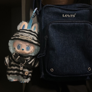 拉布布娃衣一二代三代搪胶盲盒挂件衣服条纹毛衣项圈套装仅售娃衣