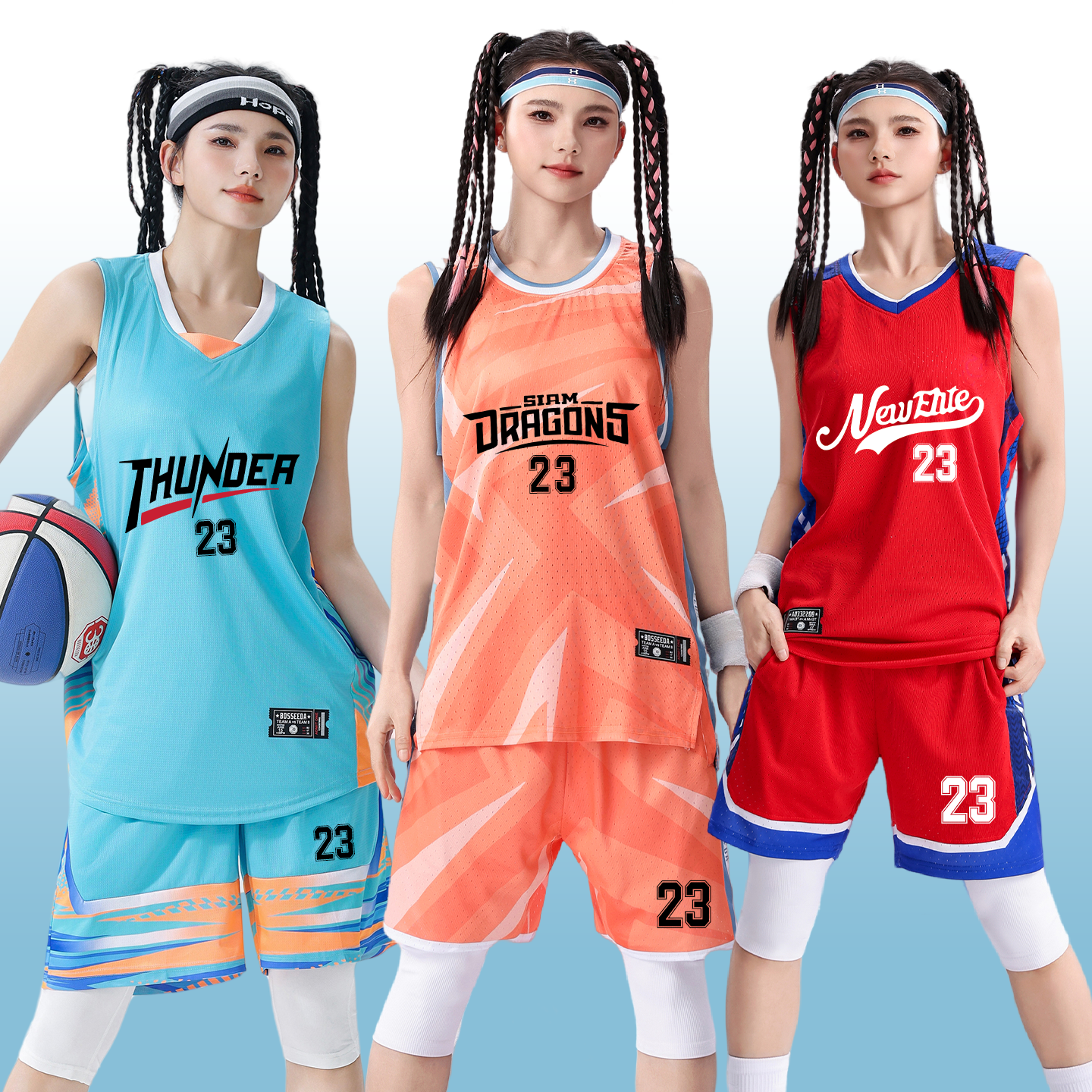 夏季女款篮球服定制无袖背心球衣