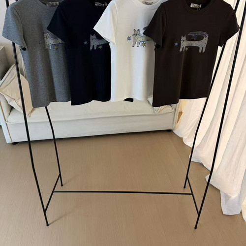 UNCLE BE-26夏上新卡通星光斑点猫咪印花短袖T恤89013