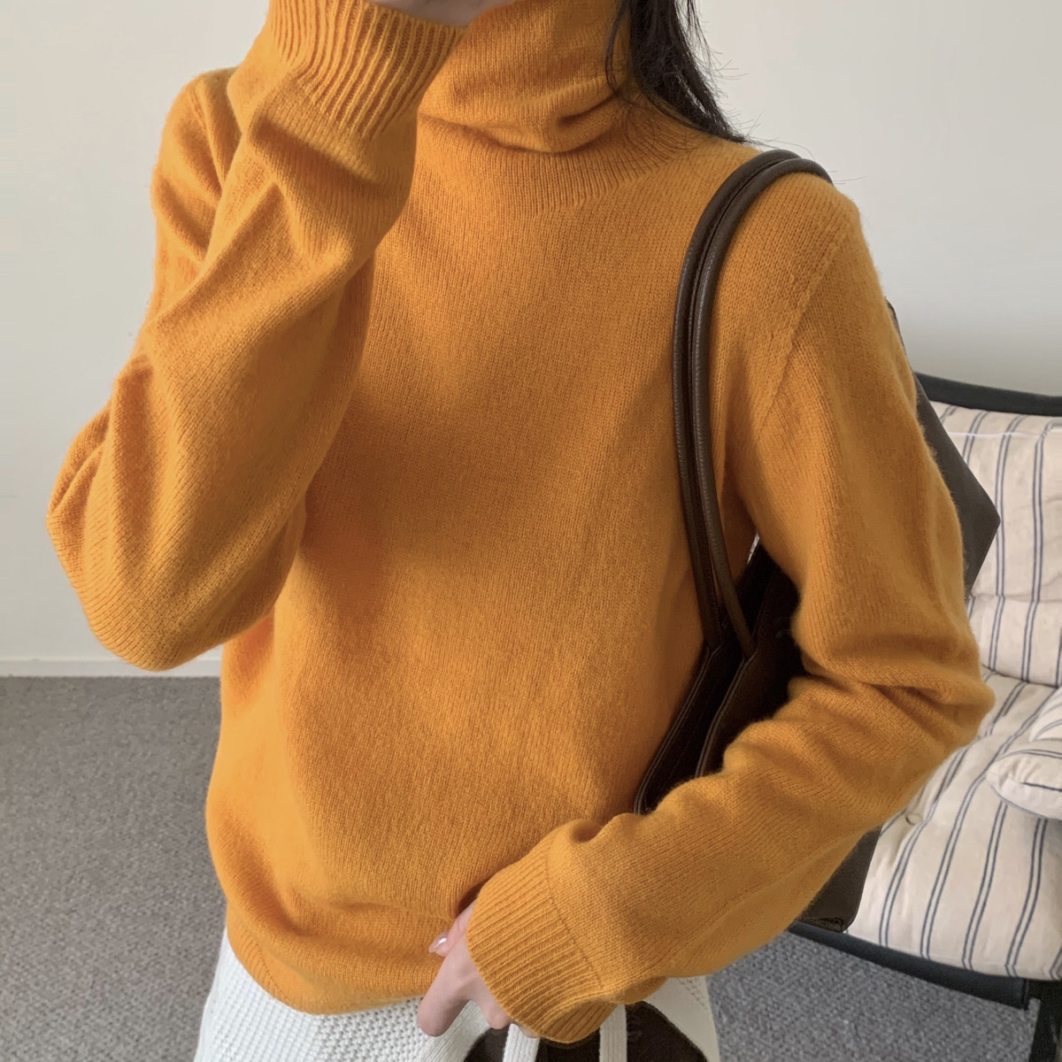 MUUTIS牧缇-17色爆款打底冬上新韩系百搭日常高领堆堆领无L-701&