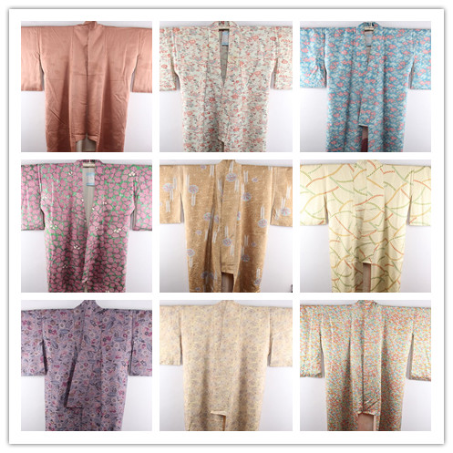 古着vintage传统日本和服纯色印