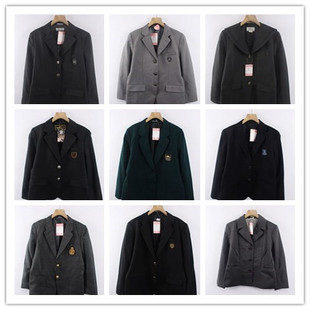 vintage古着中古英伦JK原宿校服学生装 秋冬学院西装 外套制服