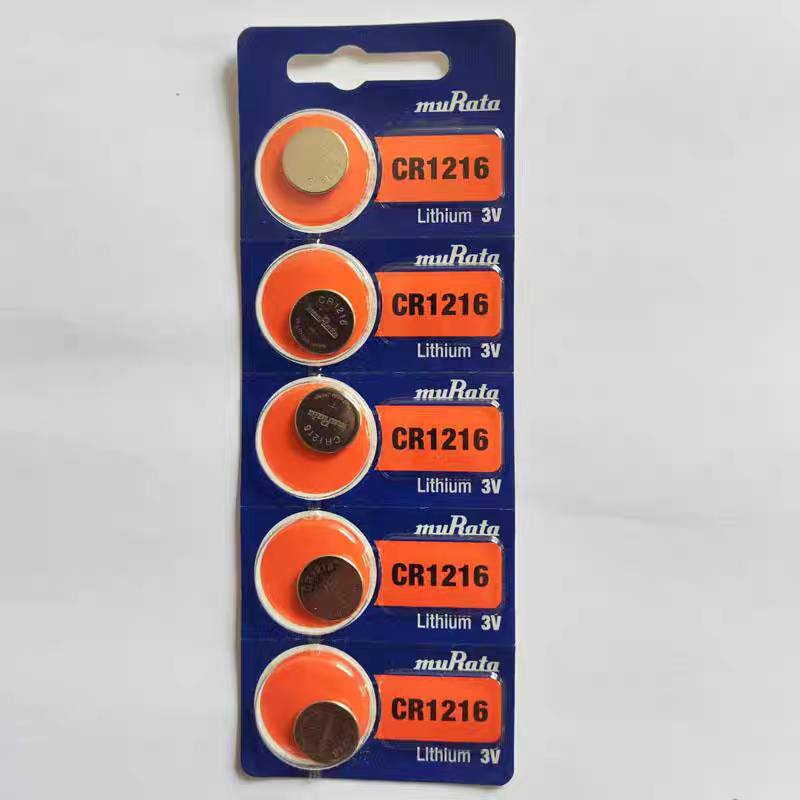 MuRata村田进口CR1216纽扣电池3V电子手表计算器汽车钥匙主板电池