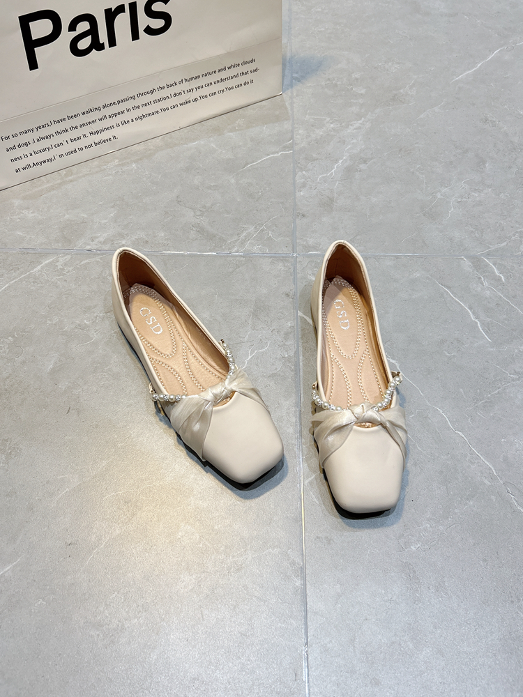 仙女风晚晚浅口鞋女2023春夏