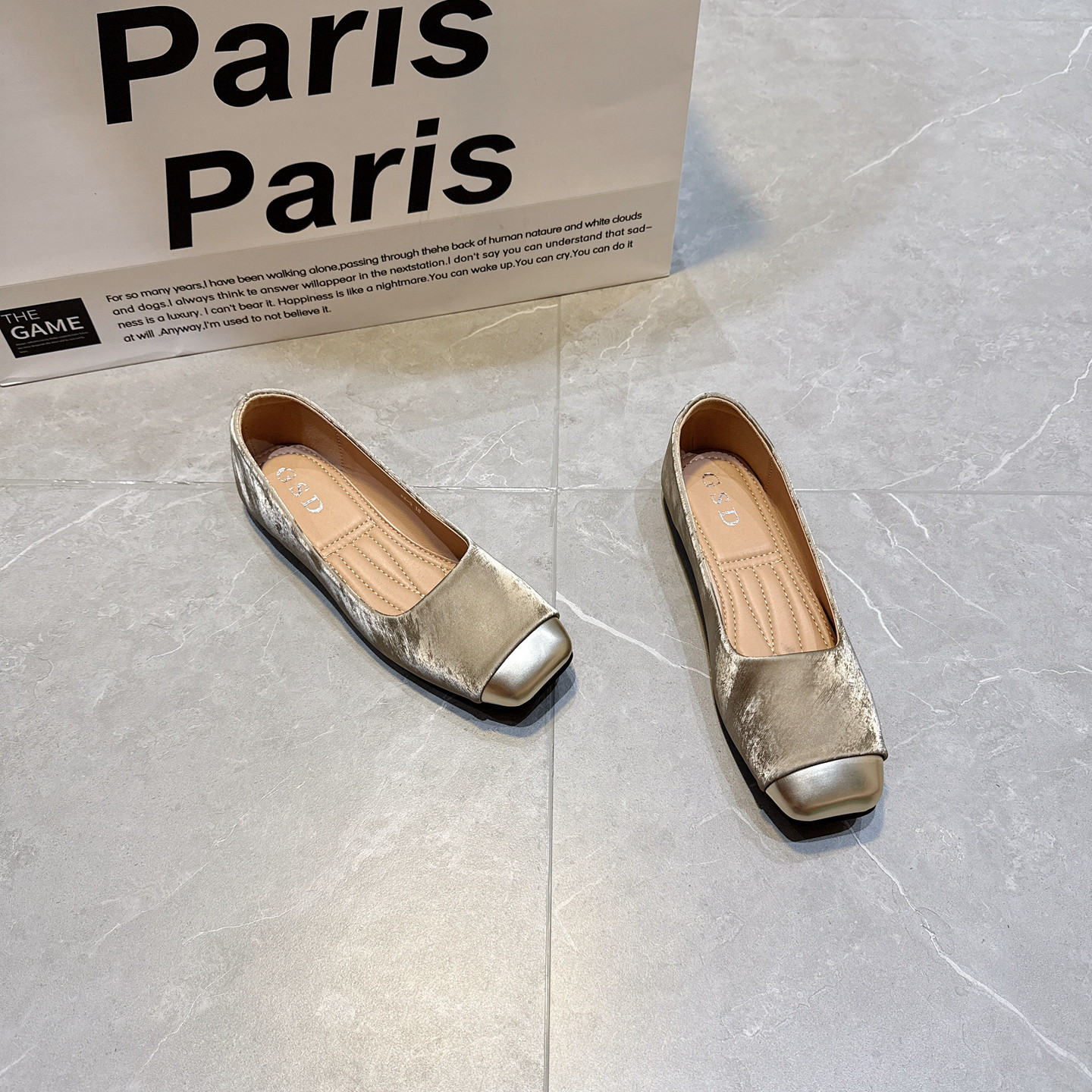 小香风复古平底单鞋女春秋法式方头浅口软底温柔晚晚鞋绝美女瓢鞋,女鞋,浅口单鞋,淘宝优惠券,粉丝福利购,淘宝优惠卷