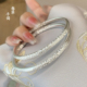 胜银·卷草纹古法闭口纯银手镯时尚 大方女生闺蜜礼物足银999.9