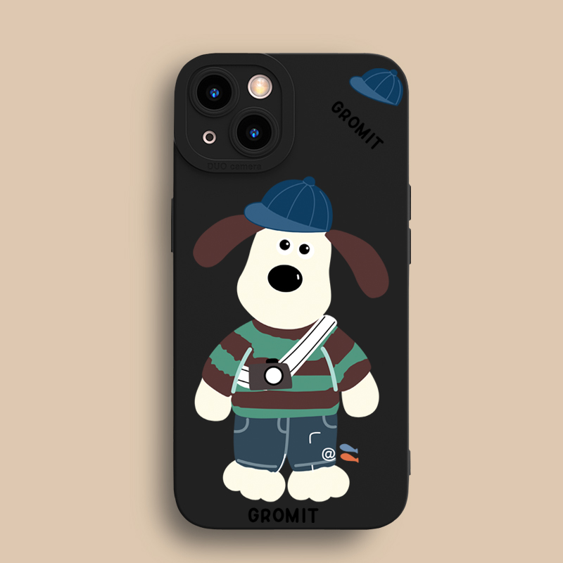 掌门狗适用苹果13手机壳iPhone15promax卡通17/16/14可爱11/12男女款air/XR/XS/16e全包8plus硅胶软壳防摔