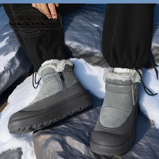 男鞋 加绒加厚保暖雪地棉鞋 冬季 棉鞋 新款 款