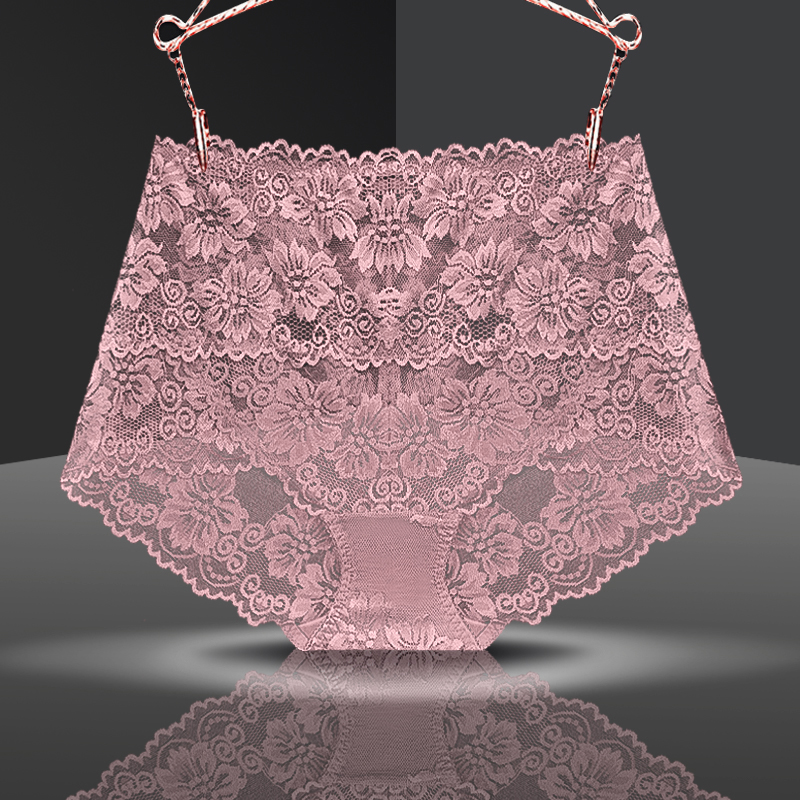 清儒大码性感蕾丝中腰女三角裤