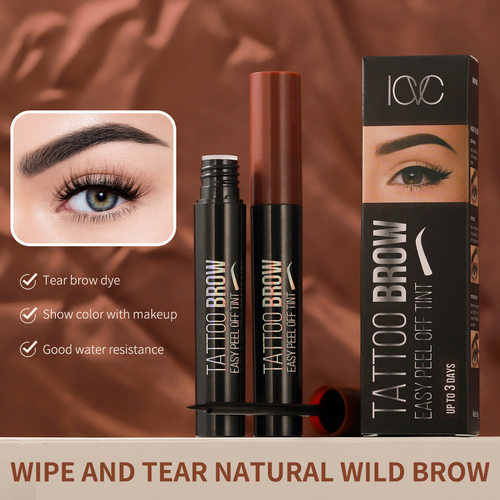 跨境专供热卖款ICVC染眉膏 2色浓密防水持久上色定型Eyebrow Tint