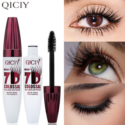 跨境热卖款彩妆QICIY7D睫毛膏 防水浓密卷翘纤长不易晕染Mascara
