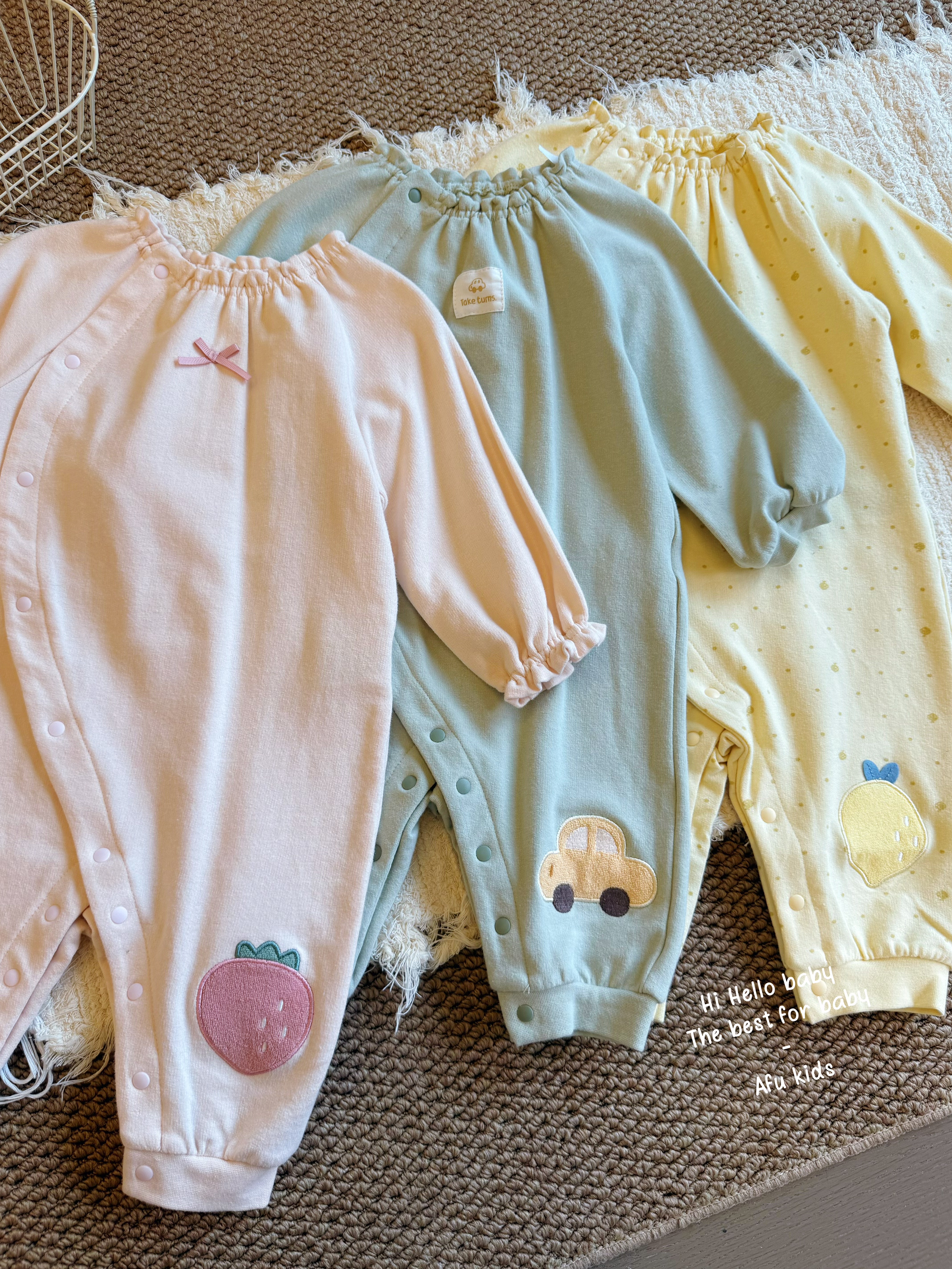日单阿卡酱四季款连体哈衣爬爬服男女宝宝