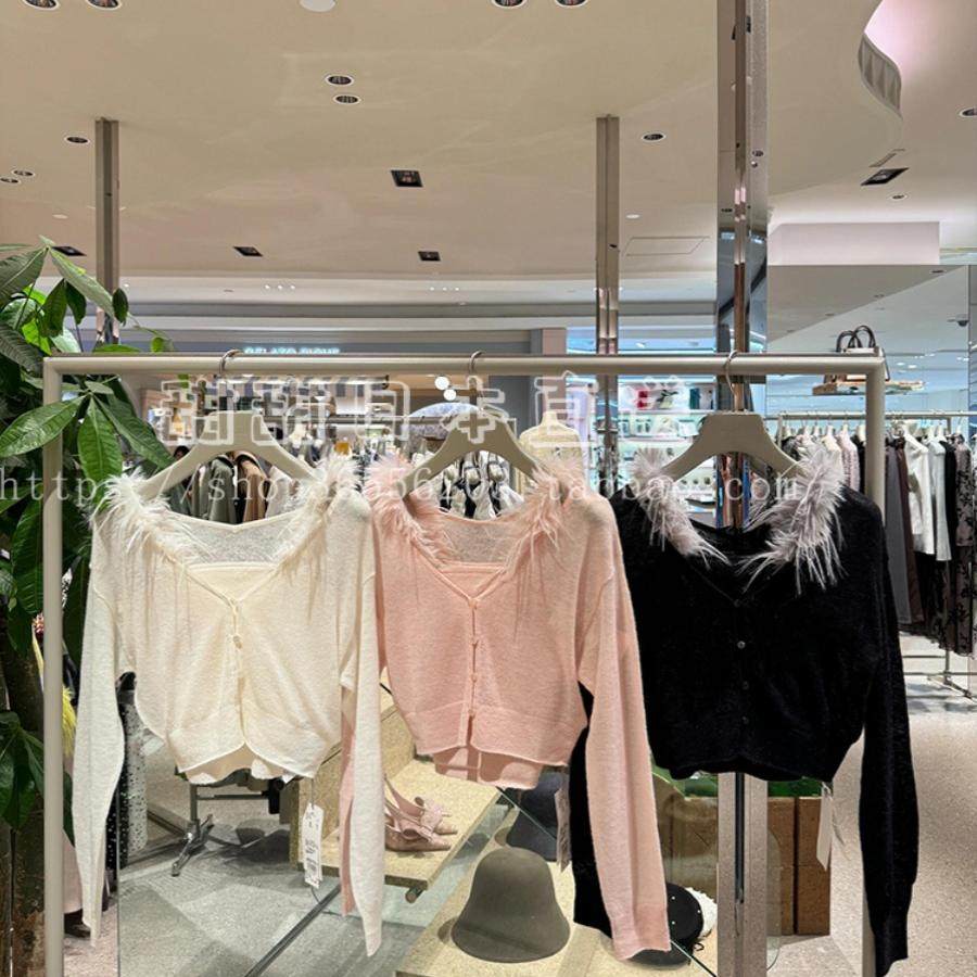 日本代购SNIDEL新品甜美吊带背心针织开衫两件套上衣女SWNT244293