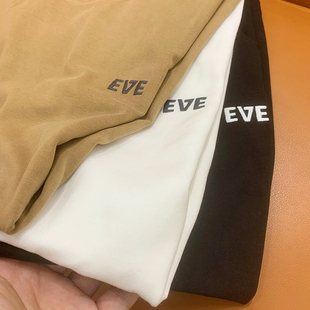 高克重磨毛短袖t恤男士软糯圆领加厚半袖oversize秋冬白色打底衫