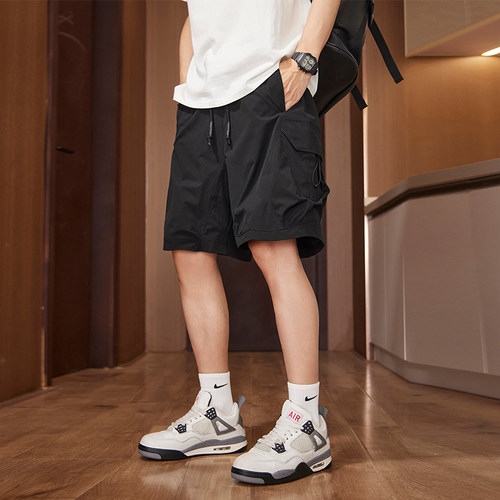 夏季户外宽松大口袋速干工装短裤