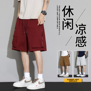 新款 男宽松夏天裤 男士 运动青年休闲潮短裤 子 五分裤 2026夏季