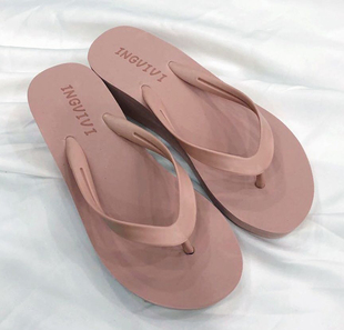 5厘米厚底增高2025夏季人字拖鞋中跟纯色时尚韩版外穿度假拖鞋女