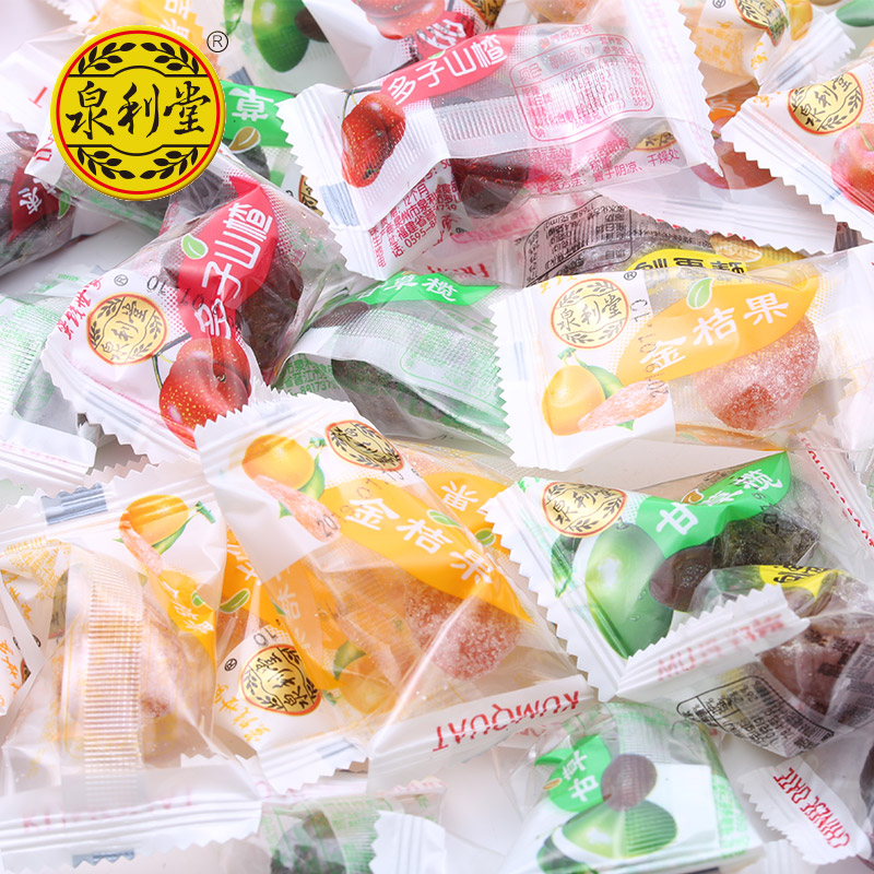 泉利堂蜜饯果脯果干组合500g话梅零食大礼包多子山楂蜂蜜梅橄榄干