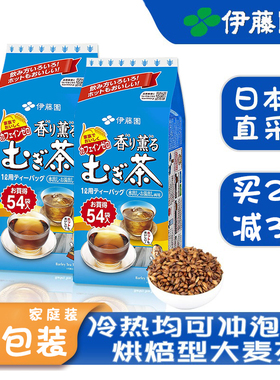 日本伊藤园大麦茶茶包袋泡茶饮料烘焙型小袋装冷热可调 405g/54袋