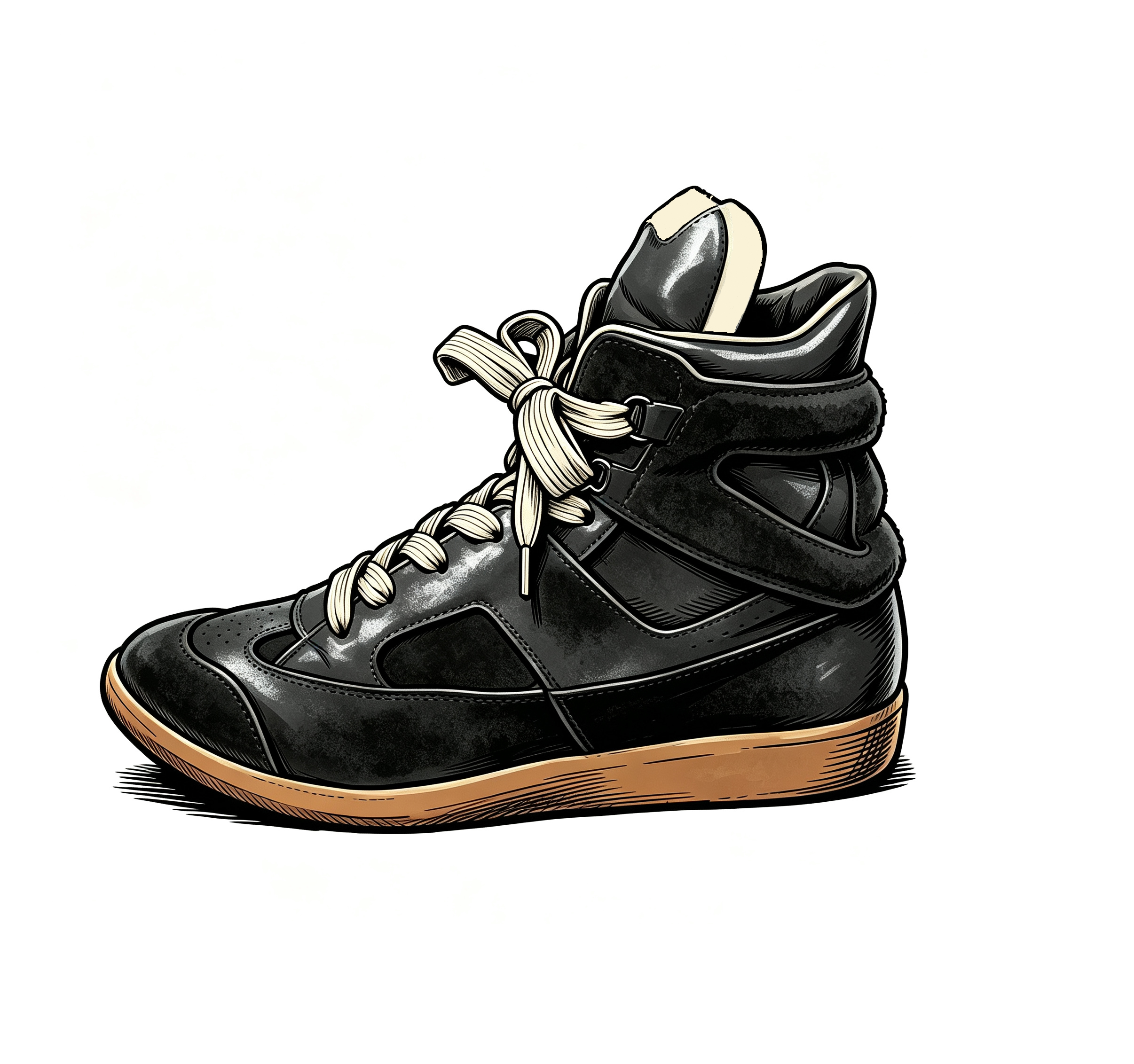 thumbnail for Richbro high top gats（black）