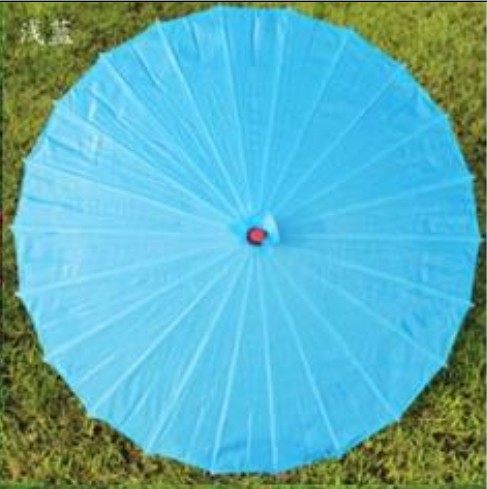 仿古成人大号浅蓝纯色绸布伞绢纱丝绸油纸工艺舞蹈演艺道具COS伞,家居饰品,工艺伞,淘宝优惠券,粉丝福利购,淘宝优惠卷