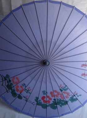 古商堂蓝色葫芦伞绸布伞绢纱丝绸甲路伞工艺伞舞蹈演绎道具COS伞