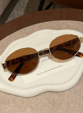 2025新款复古轻奢老钱风墨镜女高级感近视太阳镜可配度数防紫外线