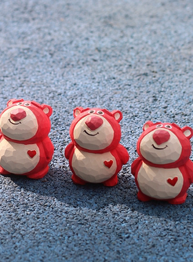 椴木装饰可爱桌面手工家居摆件