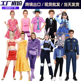 狐尼克cos儿童演出服盖瑞蛇cosplay朱迪兔警官衣服疯狂动物城服装