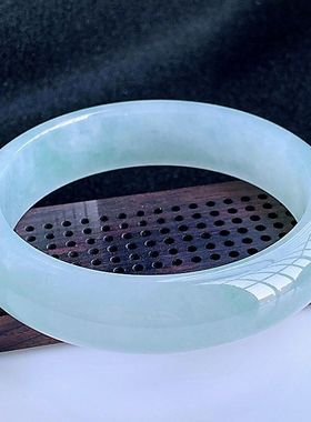 【带证书】缅甸天然翡翠玉镯子冰糯种翡翠玉手镯子女浅绿蓝色粉色