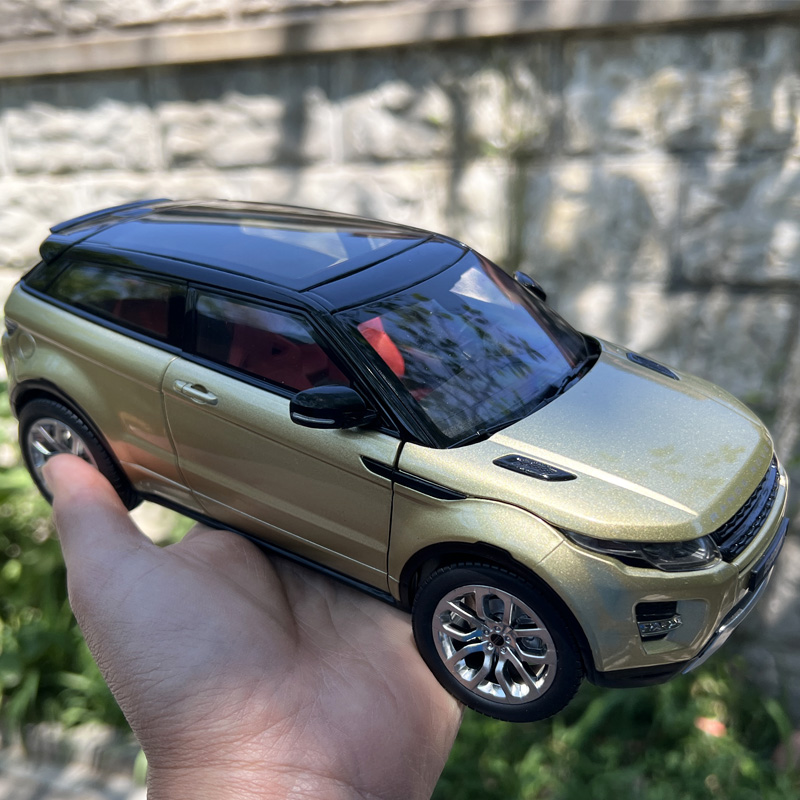 GTA 1比18路虎极光高仿真汽车模型 越野车合金摆件 收藏送礼绿色