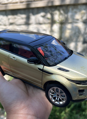 GTA 1比18路虎极光高仿真汽车模型 越野车合金摆件 收藏送礼绿色