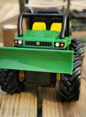 ERTL正版约翰迪尔John Deere大脚农夫铲车鳄鱼坑探险场景模型摆件