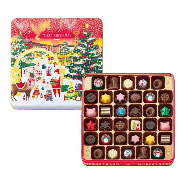 【圣诞节限定】日本代购goncharoff巧克力饼干零食礼盒伴手礼