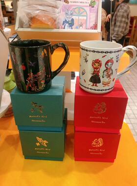 日本代购 afternoon tea 2021新品圣诞限定lete 马克杯水杯