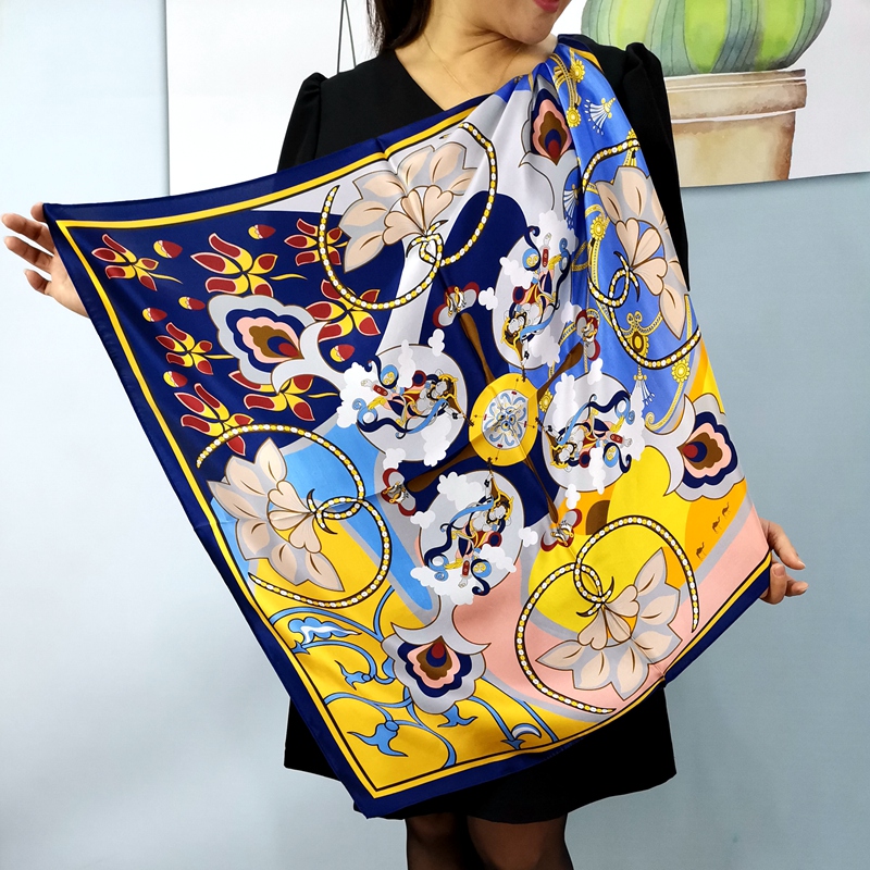 70真絲大方巾65CM*65CM中方巾實用氣質(zhì)純桑蠶絲蘇州絲綢伴手禮品
