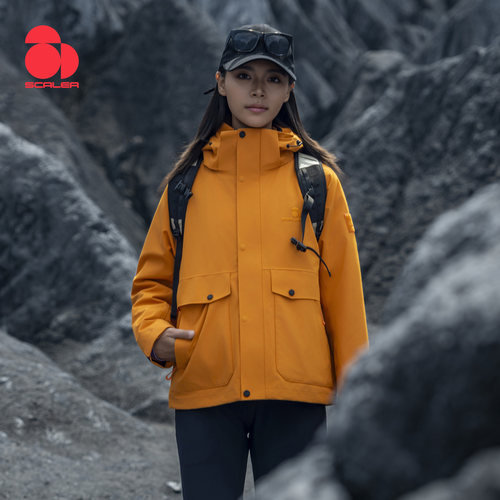【凯旋】SCALER思凯乐户外三合一冲锋衣可拆卸羽绒内胆男女款防雨