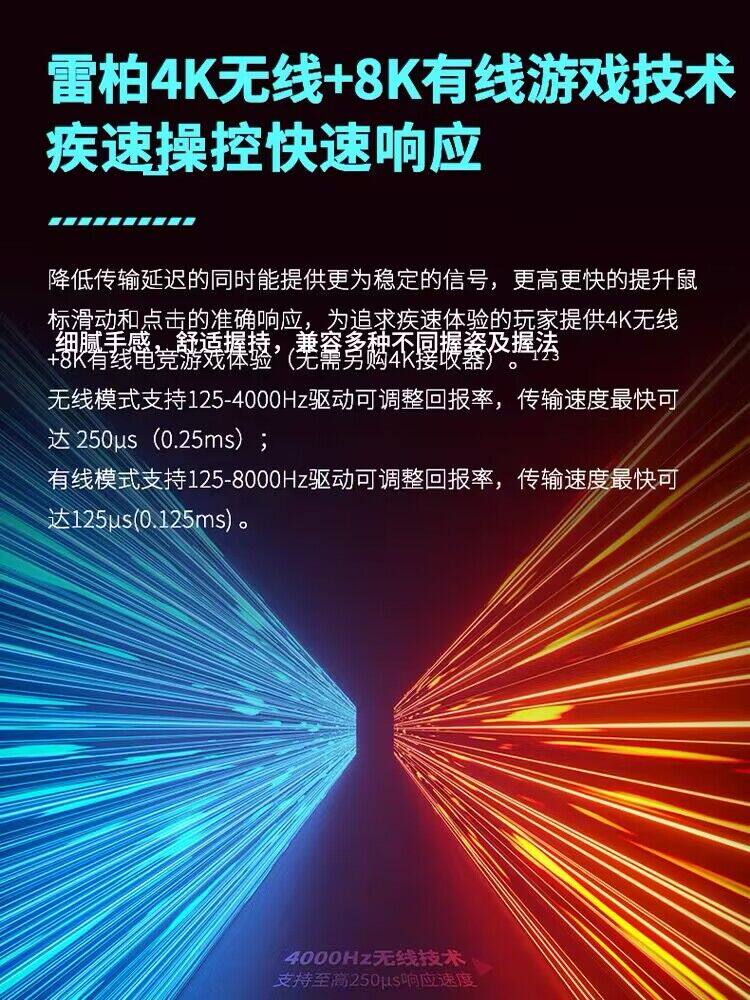 RAPOO VT9PRO 무선 마우스 듀얼 고속 PAW3398 듀얼 모드 유선 E-스포츠 오피스 게임 투명 마우스