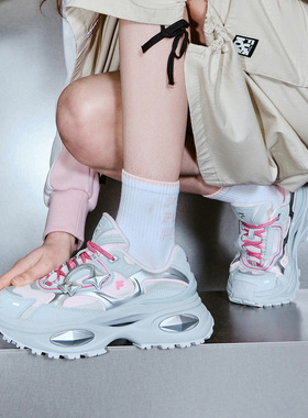 Fila/斐乐BIANCO III硬糖鞋3代女子潮流运动厚底潮鞋T12W511007E