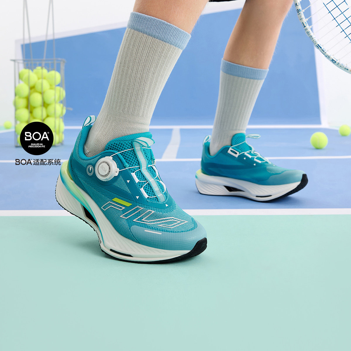 Fila/斐乐SPEED 5 TURBO超跑鞋5代男中大童儿童跑鞋K15B522109F